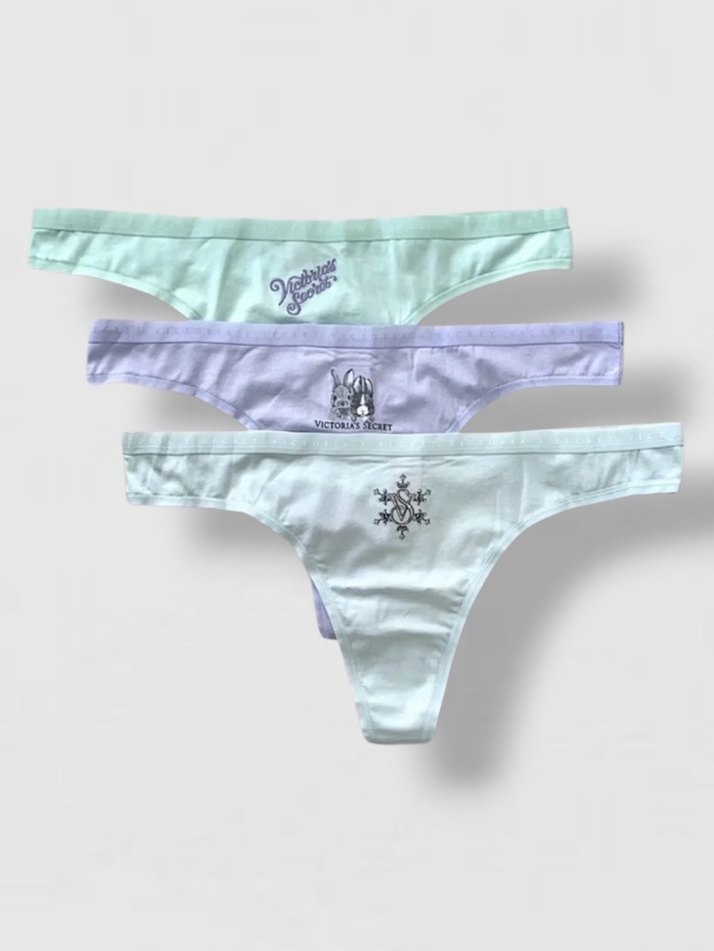 Victoria’s Secret 3pk Thong Panties lot of 3 XL New